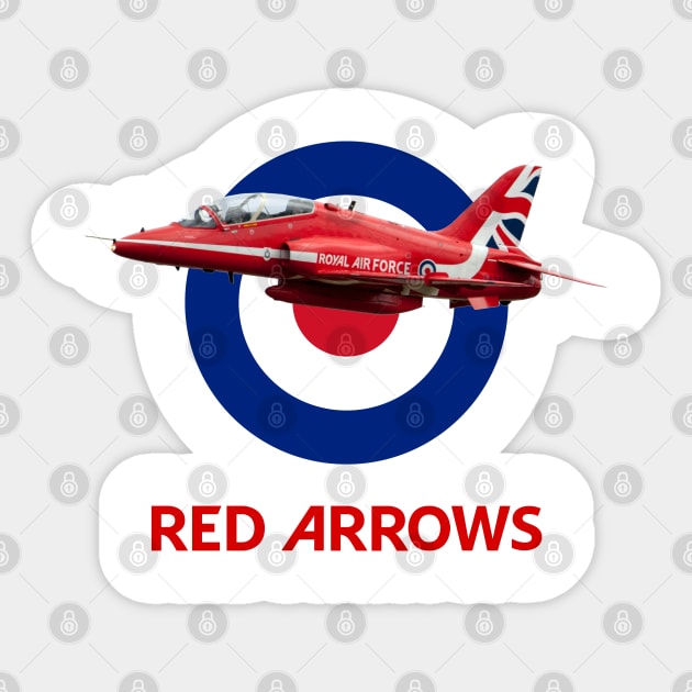 RAF Red Arrows and Roundel Sticker by SteveHClark